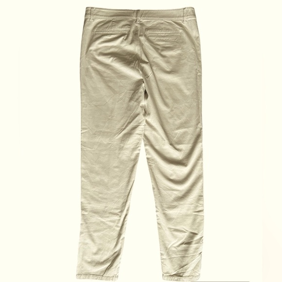 5/$25 J.Jill cream colored lightweight ankle pants size 10 Tall - Picture 3 of 12